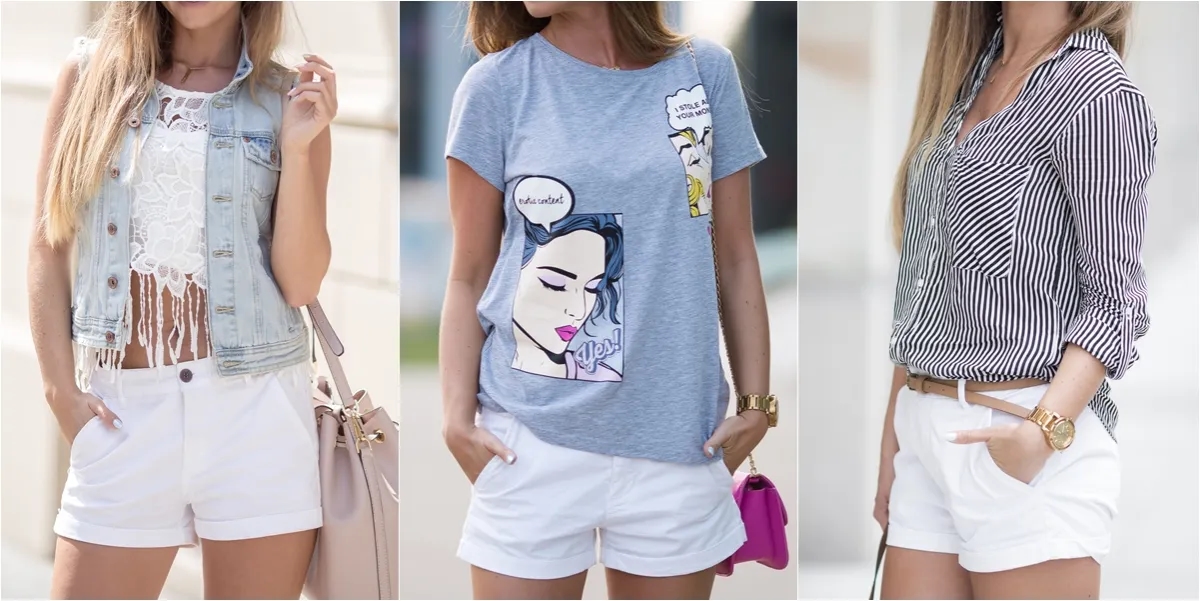 Co ubrać do białych spodenek, aby wyglądać stylowo i modnie?